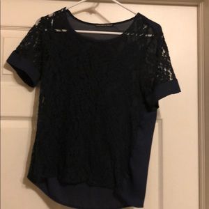 Lacy front blouse